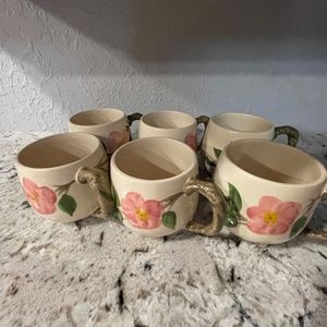 Franciscan desert rose-6 small cups